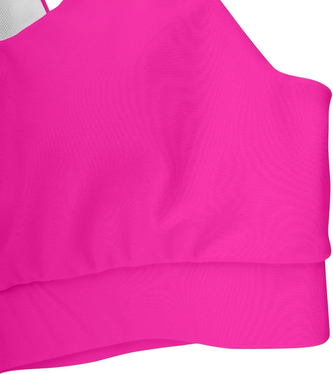 Womens Sports Bra Bikini Tops Scoop Neck Full Coverage Bathing Suits Top Padded Wireless Sporty Crop Swim Tops 2025