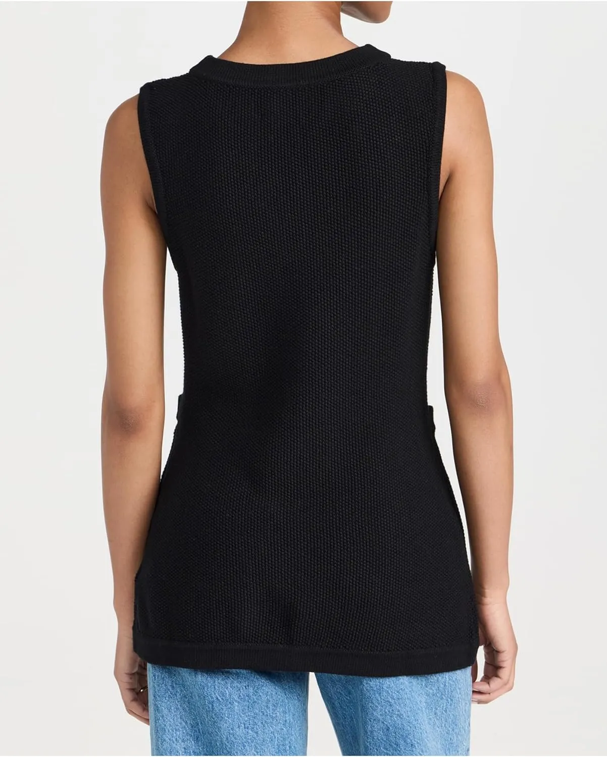 Women's Sweater Vest Sleeveless Cardigan V-neck Button Down Knit Sweater Tops 2025 Spring Summer Trendy Outfits