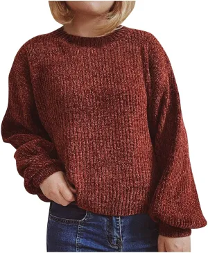 Women's Sweater Winter 2024 Oversized Chunky Knitted Pullover top Sweater Classic Long Sleeve Round Neck Cute Sweater