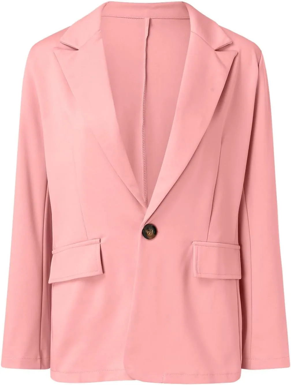 Women's Two Piece Lapels Suit Set Office Business Long Sleeve Button Formal Blazers   Pant Suit Slim Loose Jacket Suit