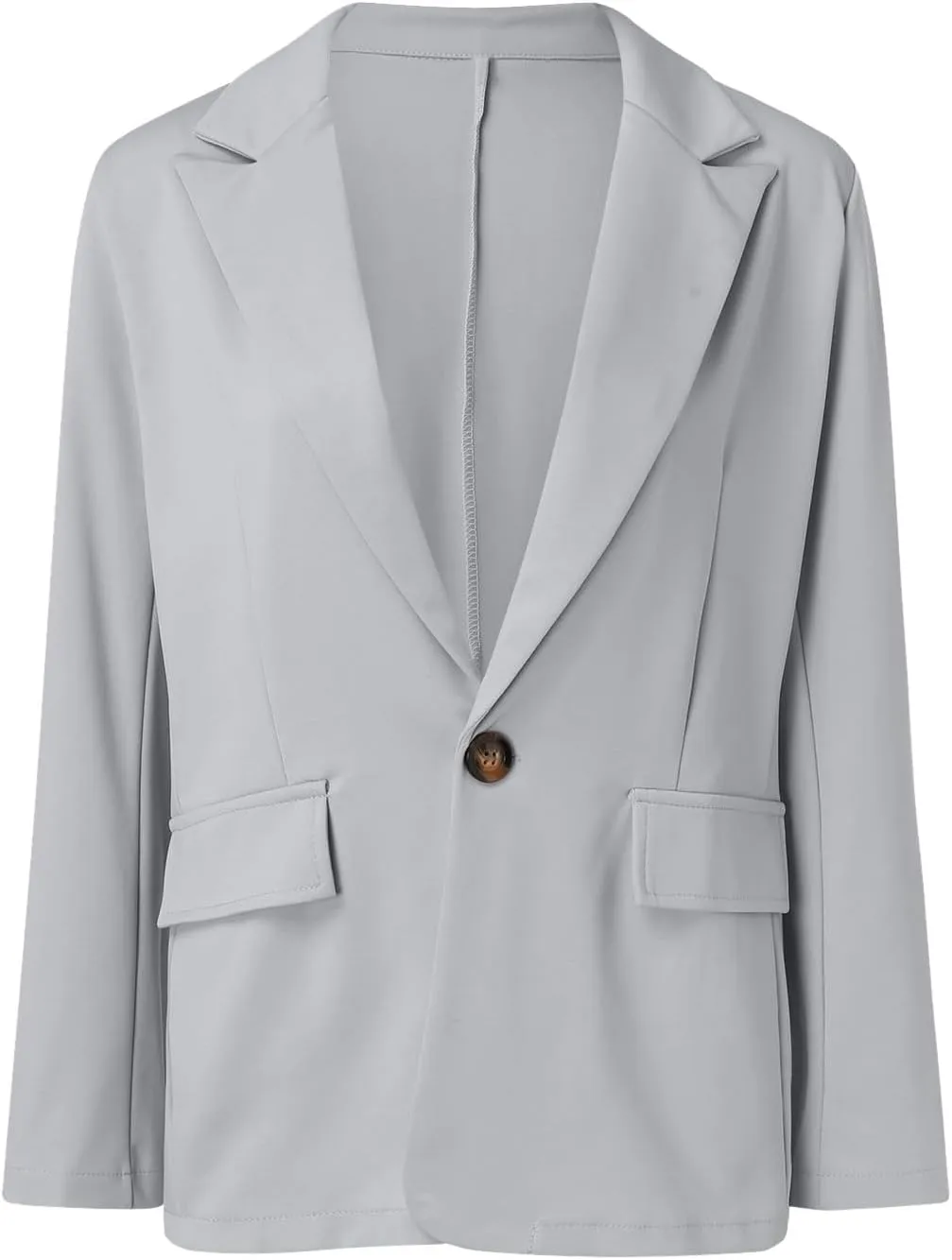 Women's Two Piece Lapels Suit Set Office Business Long Sleeve Button Formal Blazers   Pant Suit Slim Loose Jacket Suit