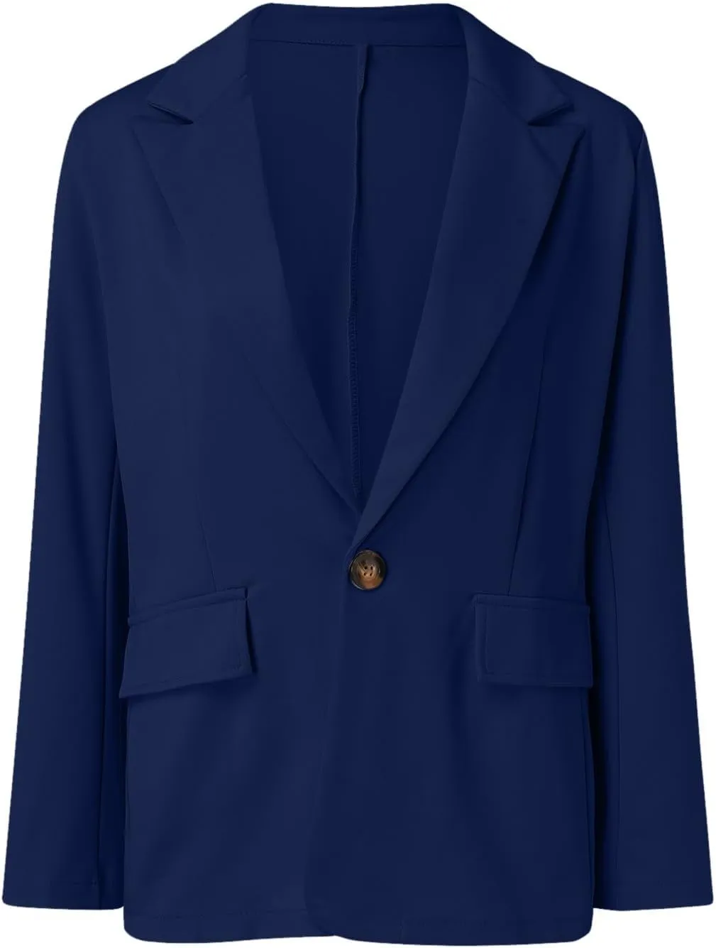 Women's Two Piece Lapels Suit Set Office Business Long Sleeve Button Formal Blazers   Pant Suit Slim Loose Jacket Suit