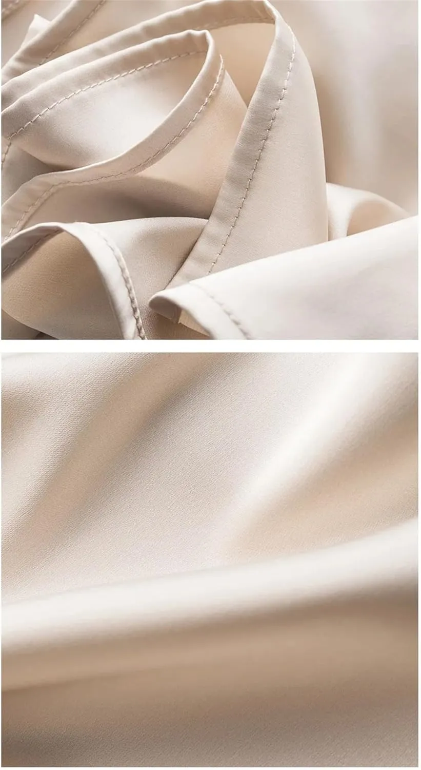 Women's V-Neck Solid Color Casual Simple Base Camisole Satin Classic Plus Size Sleeveless Camisole