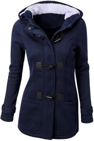 Womens Winter Coats Plus Size Warm Sherpa Lined Parkas Quilted Jacket Hoodie Plus Size Puffer Button Down Outerwear