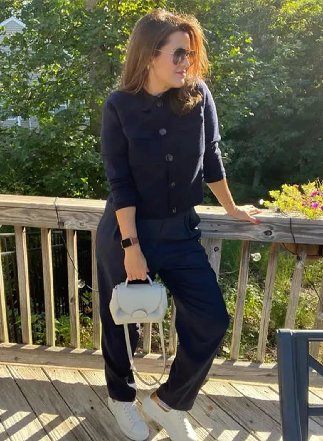 Womens Wool Pea Coat Button Up Open Front Trench Outerwear Long Sleeve Cropped Cardigan Jacket with Pockets