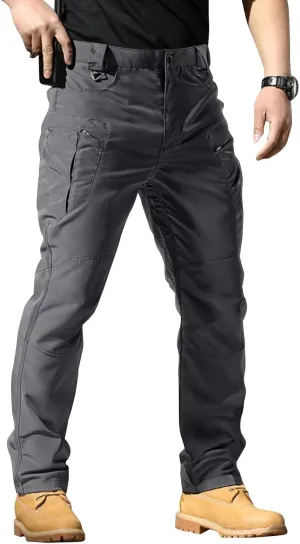 Work Pants for Men Construction, Straight Fit Fast Dry Trousers Pants for Men Multipants Waterproof Ripstop