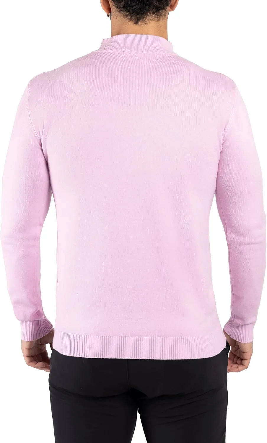 X RAY Mens Mock Neck Sweater, Soft Slim Fit Pullover Top, Basic Mock Neck Sweater for Men