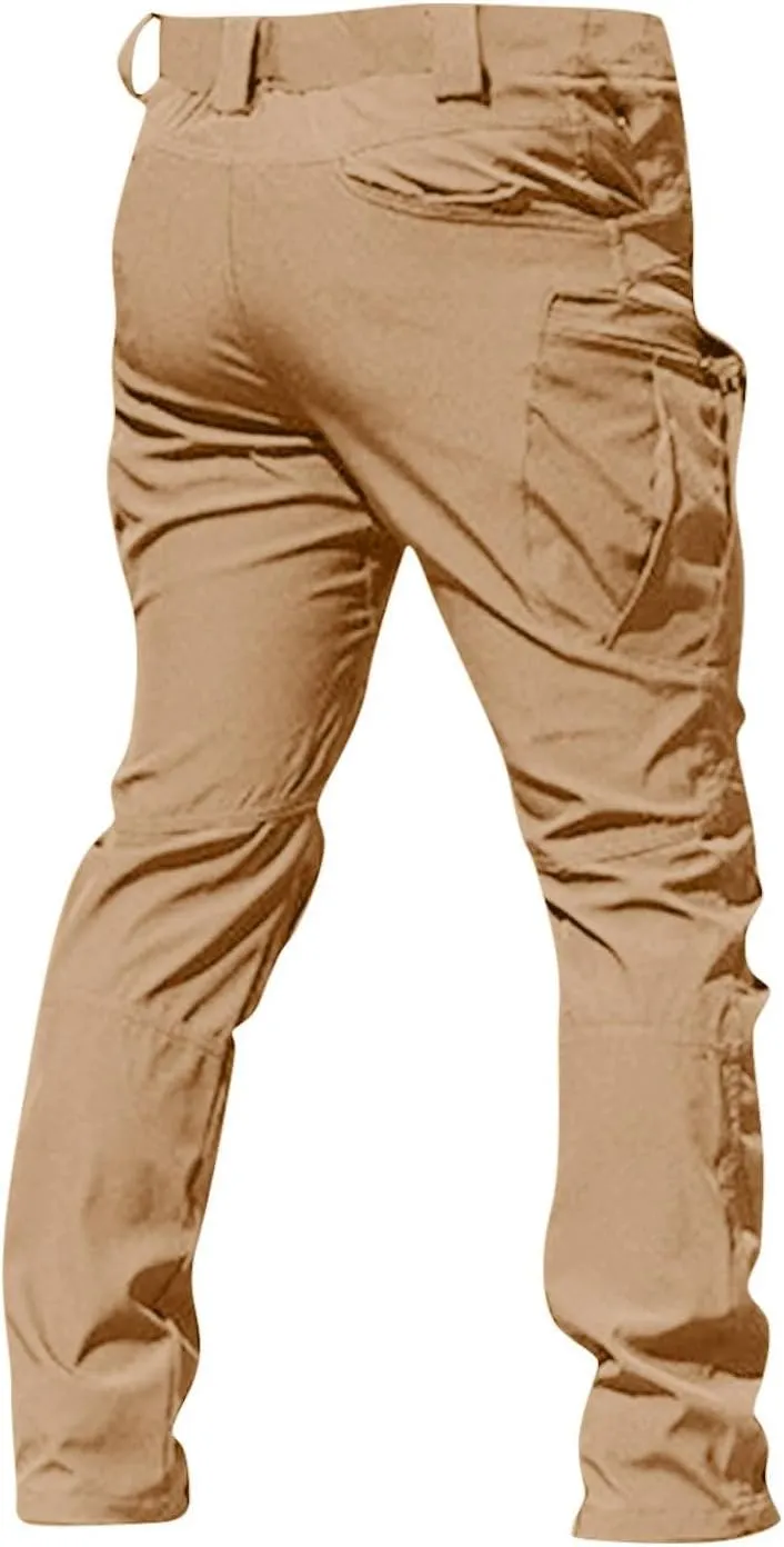 Ymosrh Men's Cargo Work Pants Casual Hiking Tactical Lightweight Ripstop Water Resistant Military Combat Trousers, M-3XL