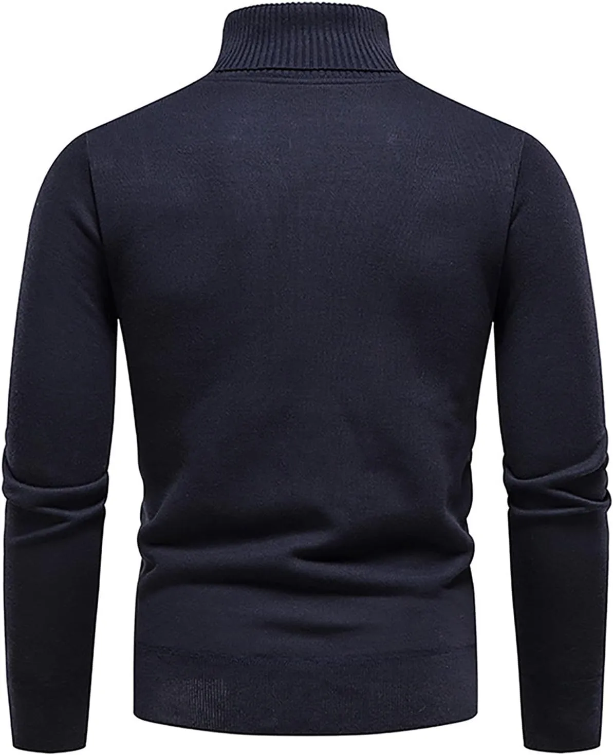 Ymosrh Men's Mock Turtleneck Sweater Casual Long Sleeve Pullover Thermal Ribbed Knit Sweatshirts Warm Sweaters, M-4XL