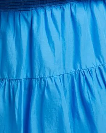 Yumi Smocked Tiered Skirt in Lapis | Lapis