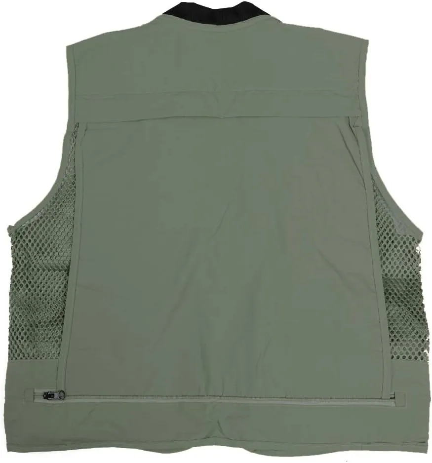 Ziker Women Mesh Breathable Outdoor Quick Dry Safair Cargo Fishing Travel Vest with Multiple Pockets