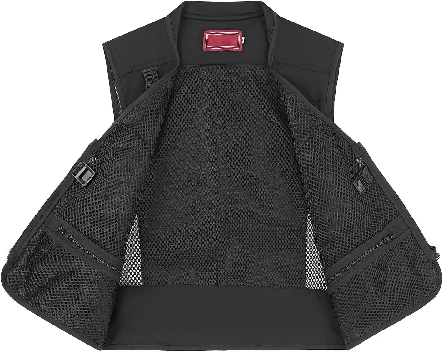 Ziker Women Mesh Breathable Outdoor Quick Dry Safair Cargo Fishing Travel Vest with Multiple Pockets