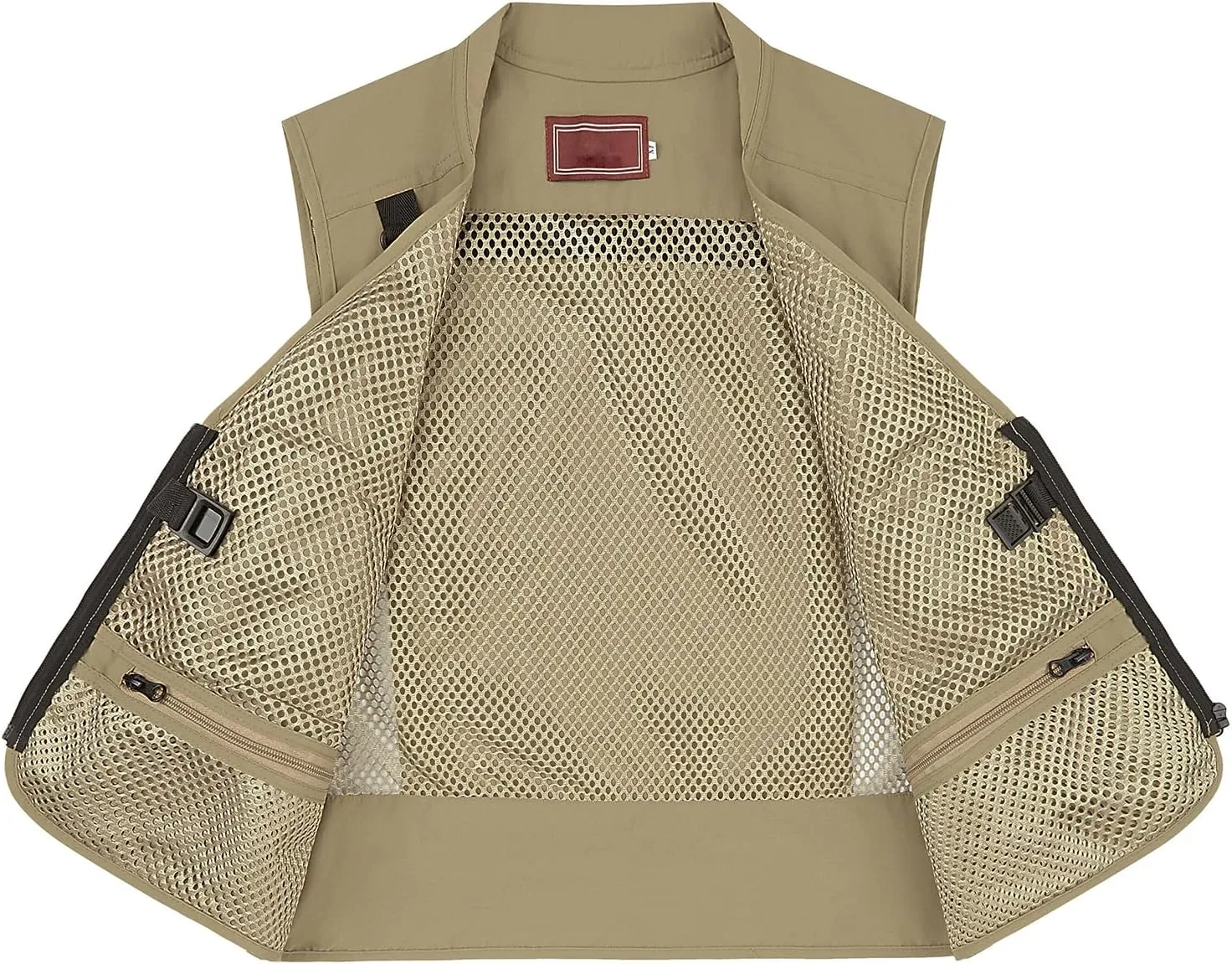 Ziker Women Mesh Breathable Outdoor Quick Dry Safair Cargo Fishing Travel Vest with Multiple Pockets