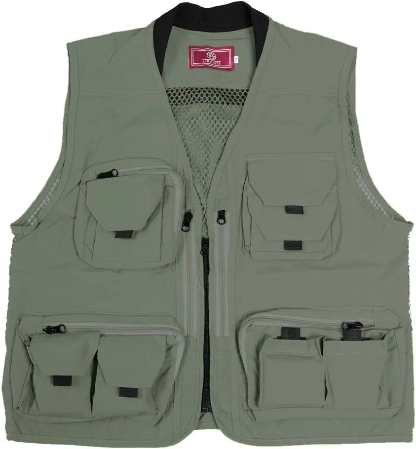 Ziker Women Mesh Breathable Outdoor Quick Dry Safair Cargo Fishing Travel Vest with Multiple Pockets